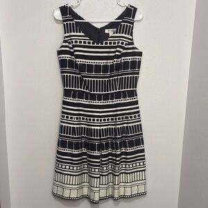 Black and White Striped Dress By Dress barn - Petite 8